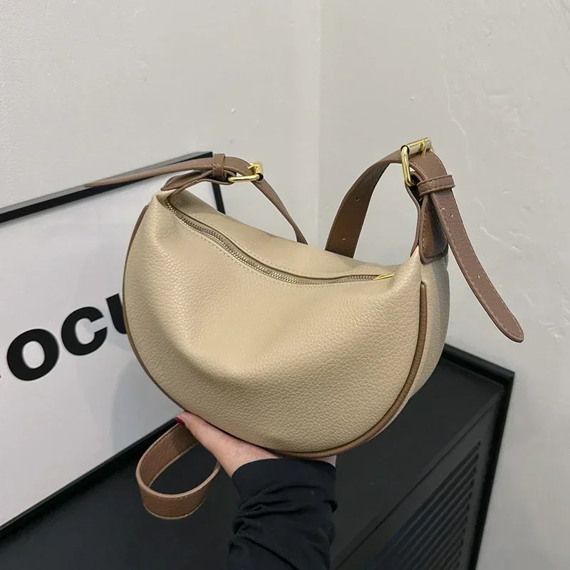 Fashion Solid PU Hobos Shoulde - Luxury Bags On Sales 评论和价格